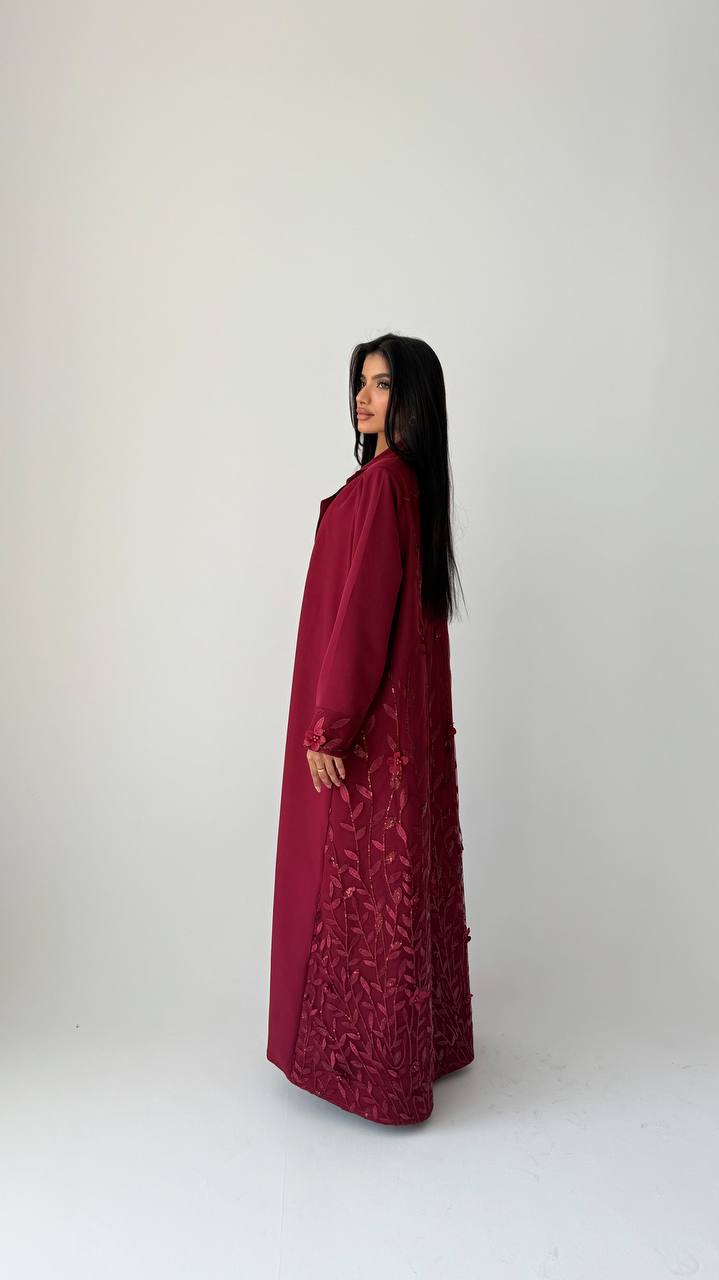 ازهار عنابي - Bateel Abaya