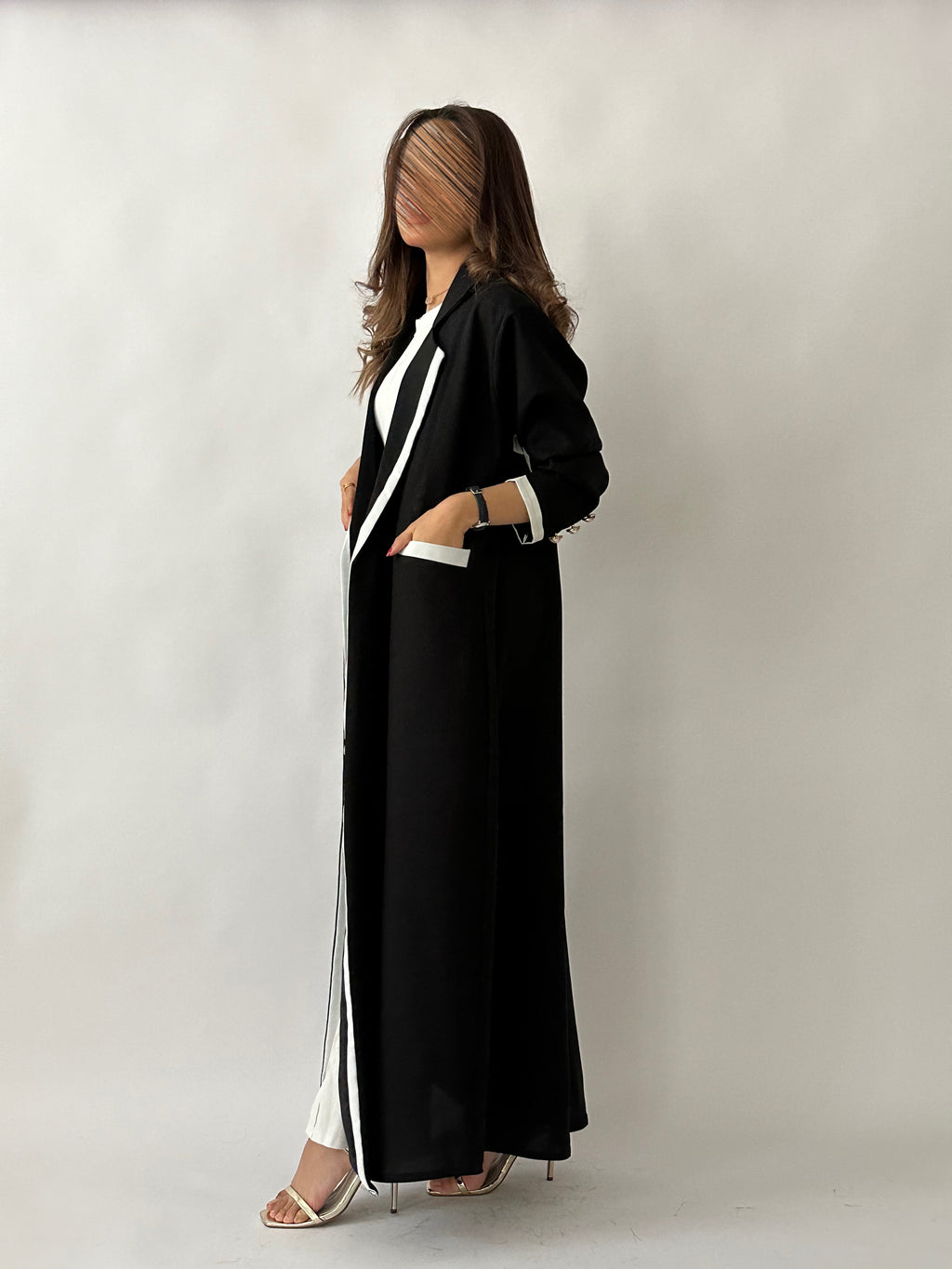 عباية سهى اسود - Bateel Abaya