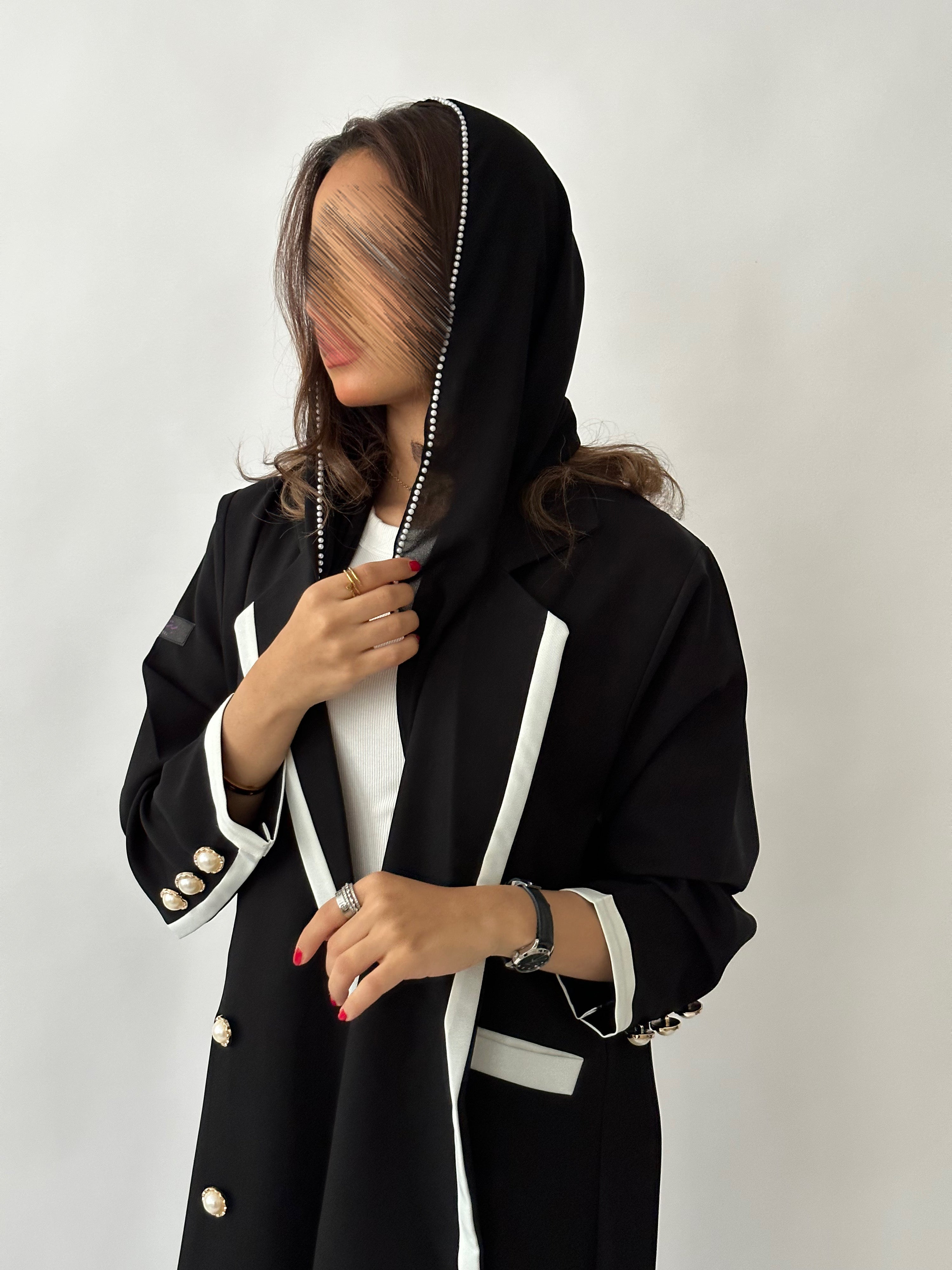 عباية سهى اسود - Bateel Abaya