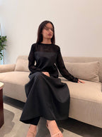 عباية قطرية مع فستان - Bateel Abaya