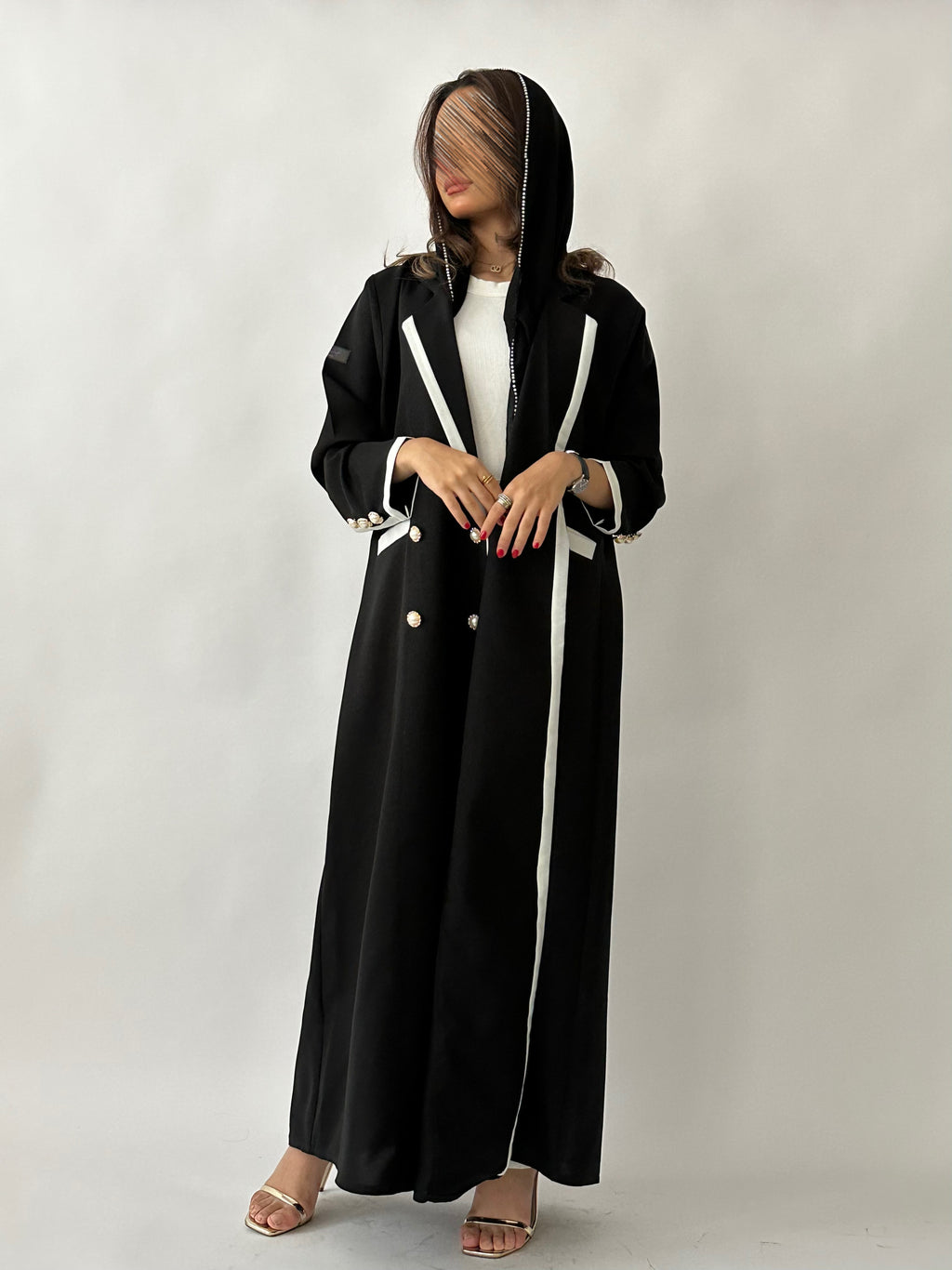 عباية سهى اسود - Bateel Abaya