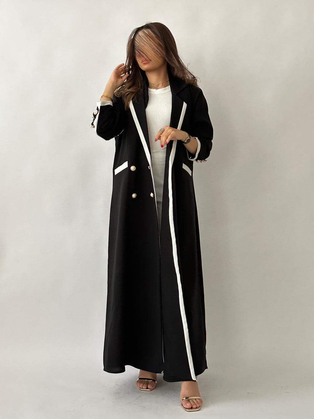 عباية سهى اسود - Bateel Abaya