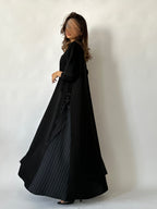 عباية جديلة أسود - Bateel Abaya