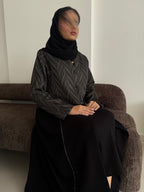 عباية الهام اسود - Bateel Abaya